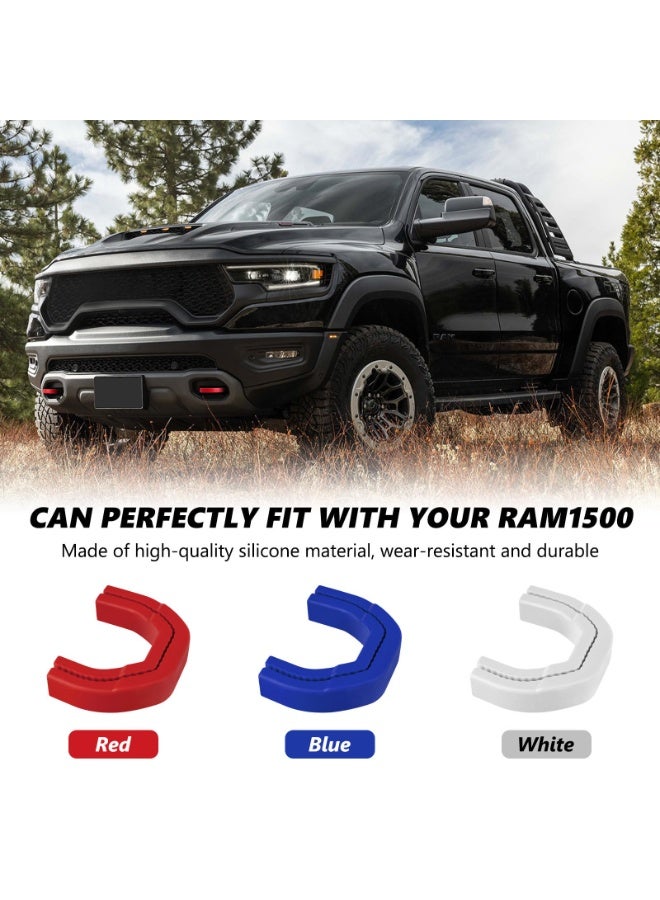 KISSUN Custom Front Tow Hooks Covers Hitch Cover Blue Compatible with Dodge RAM 1500 2019-2024 - Image 4